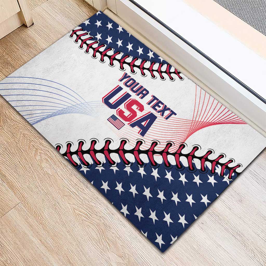 Custom Baseball 2024 USA Rubber Doormat Go United States - Wonder Print Shop