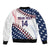 Custom Baseball 2024 USA Sleeve Zip Bomber Jacket Go United States - Wonder Print Shop