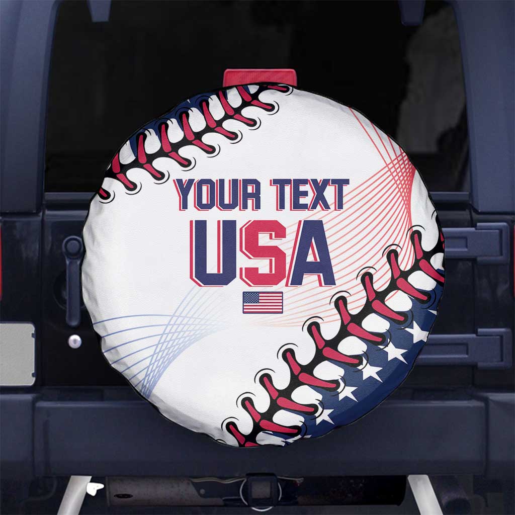 Custom Baseball 2024 USA Spare Tire Cover Go United States - Wonder Print Shop