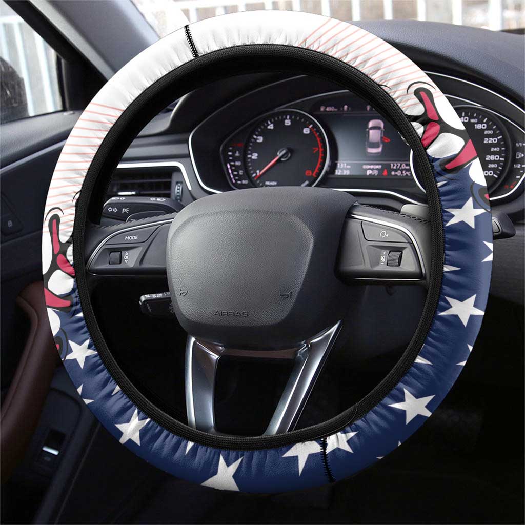 Baseball 2024 USA Steering Wheel Cover Go United States - Wonder Print Shop
