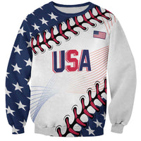 Custom Baseball 2024 USA Sweatshirt Go United States - Wonder Print Shop