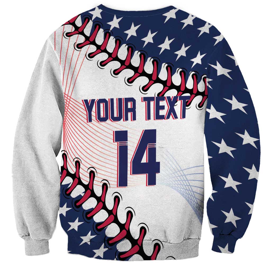 Custom Baseball 2024 USA Sweatshirt Go United States - Wonder Print Shop