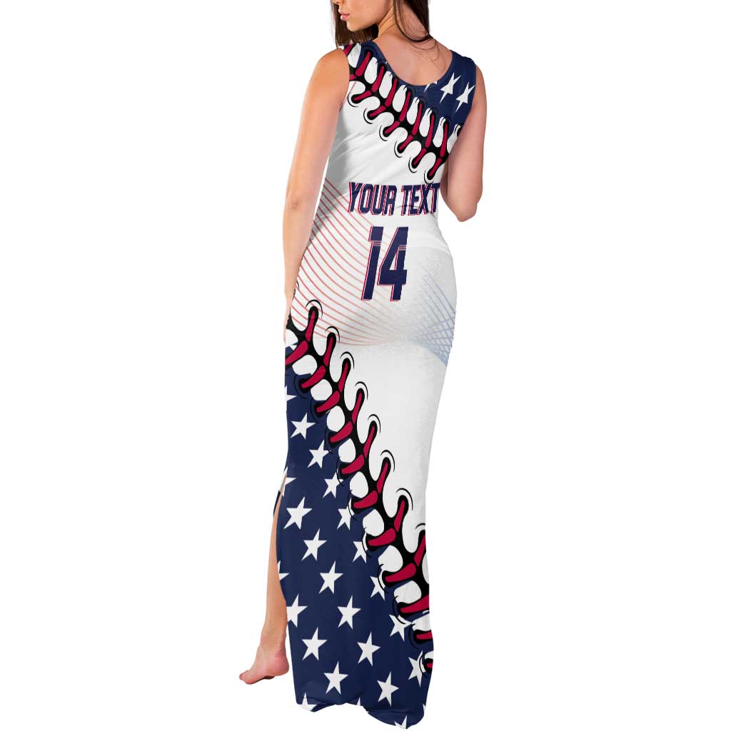 Custom Baseball 2024 USA Tank Maxi Dress Go United States - Wonder Print Shop