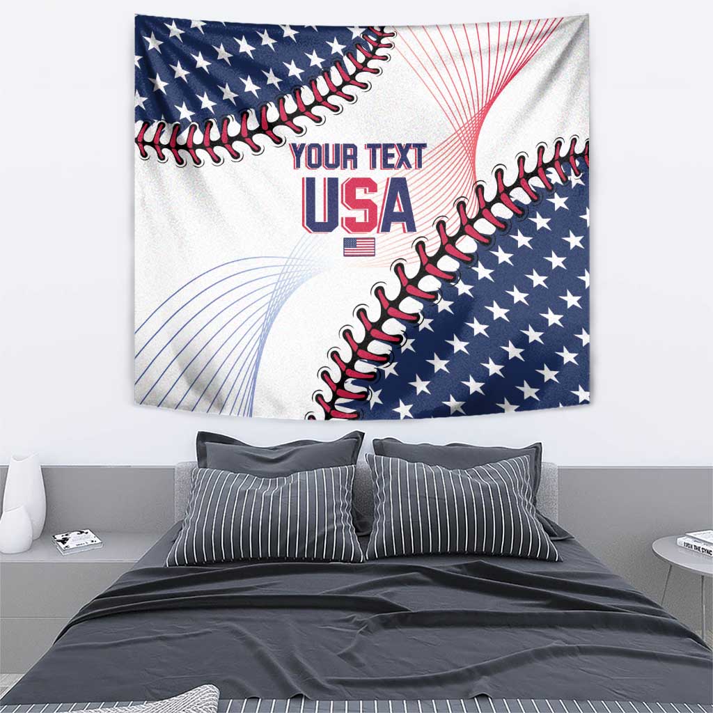 Custom Baseball 2024 USA Tapestry Go United States - Wonder Print Shop