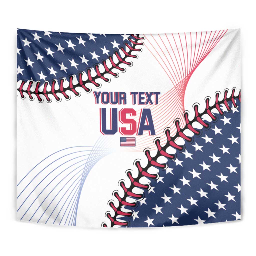 Custom Baseball 2024 USA Tapestry Go United States - Wonder Print Shop