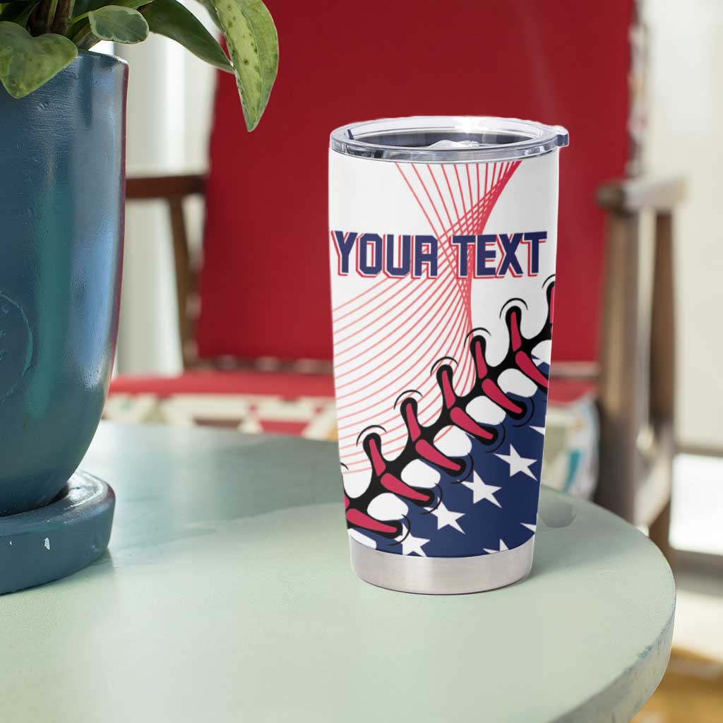 Personalized Baseball 2024 USA Tumbler Cup Go United States - Wonder Print Shop