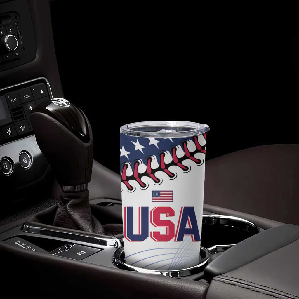 Personalized Baseball 2024 USA Tumbler Cup Go United States - Wonder Print Shop