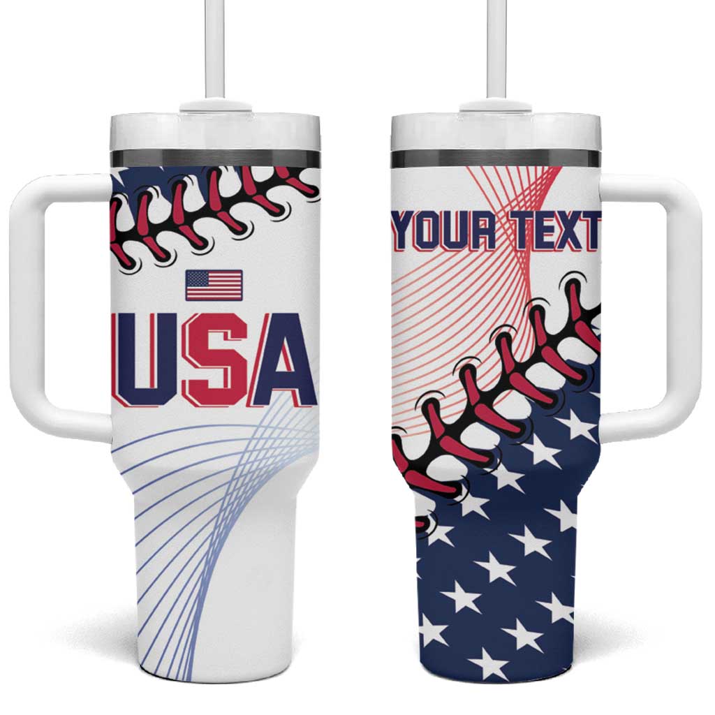 Personalized Baseball 2024 USA Tumbler With Handle Go United States - Wonder Print Shop