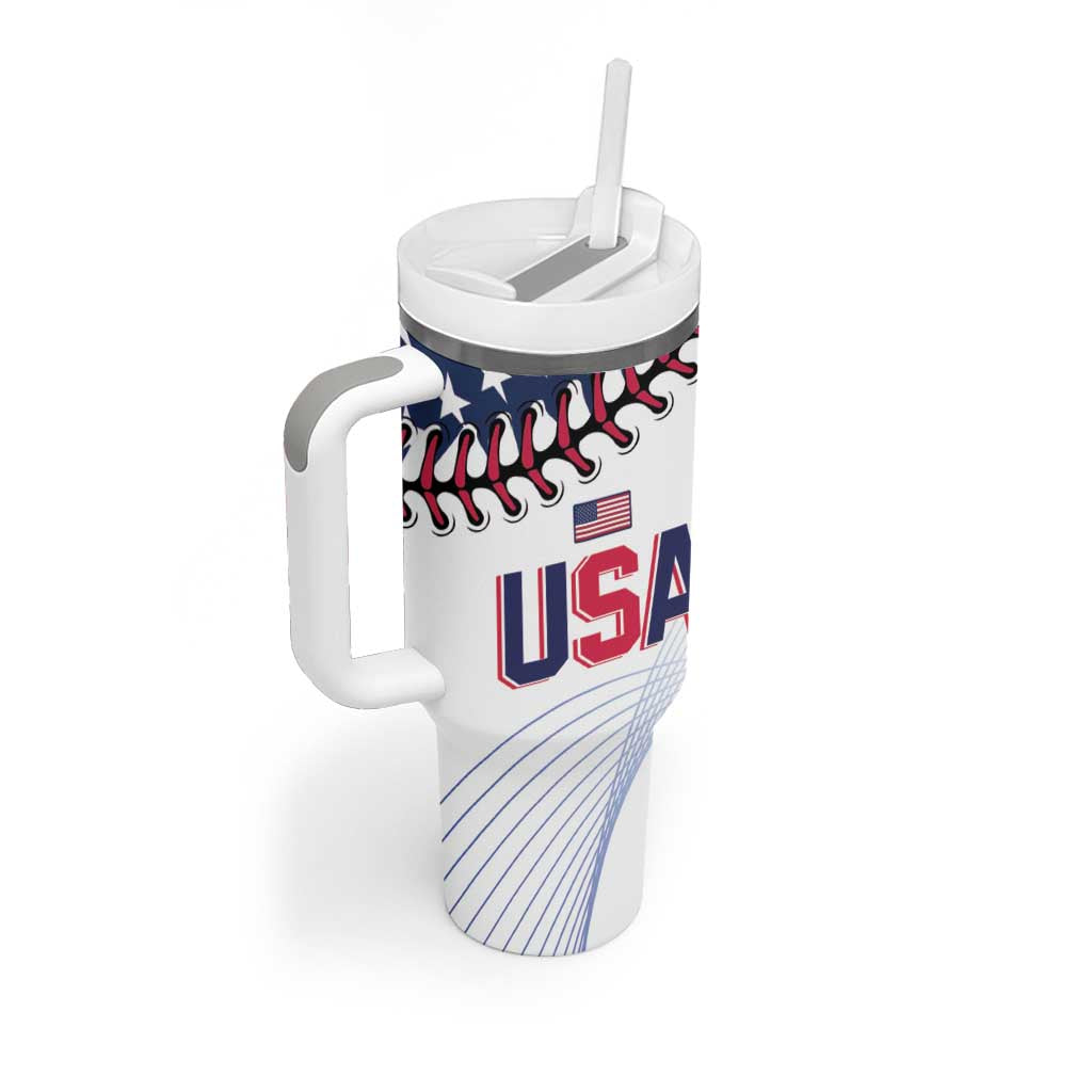 Personalized Baseball 2024 USA Tumbler With Handle Go United States - Wonder Print Shop