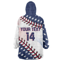 Custom Baseball 2024 USA Wearable Blanket Hoodie Go United States - Wonder Print Shop