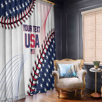 Custom Baseball 2024 USA Window Curtain Go United States - Wonder Print Shop