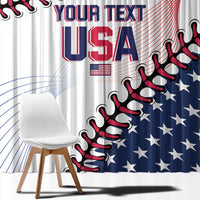 Custom Baseball 2024 USA Window Curtain Go United States - Wonder Print Shop