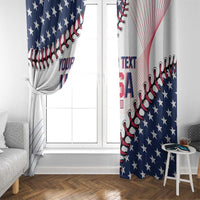 Custom Baseball 2024 USA Window Curtain Go United States - Wonder Print Shop