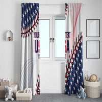 Custom Baseball 2024 USA Window Curtain Go United States - Wonder Print Shop