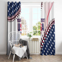 Custom Baseball 2024 USA Window Curtain Go United States - Wonder Print Shop