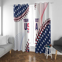 Custom Baseball 2024 USA Window Curtain Go United States - Wonder Print Shop