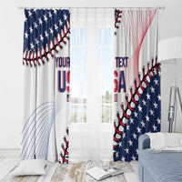 Custom Baseball 2024 USA Window Curtain Go United States - Wonder Print Shop