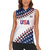 Custom Baseball 2024 USA Women Sleeveless Polo Shirt Go United States - Wonder Print Shop