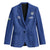 Uzbekistan Football Custom Blazer Come On White Wolves Blue - Wonder Print Shop