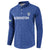 Uzbekistan Football Custom Button Sweatshirt Come On White Wolves Blue - Wonder Print Shop