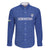 Uzbekistan Football Custom Family Matching Mermaid Dress and Hawaiian Shirt Come On White Wolves Blue - Wonder Print Shop