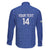 Uzbekistan Football Custom Family Matching Mermaid Dress and Hawaiian Shirt Come On White Wolves Blue - Wonder Print Shop