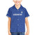 Uzbekistan Football Custom Family Matching Mermaid Dress and Hawaiian Shirt Come On White Wolves Blue - Wonder Print Shop