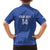 Uzbekistan Football Custom Family Matching Tank Maxi Dress and Hawaiian Shirt Come On White Wolves Blue - Wonder Print Shop