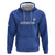 Uzbekistan Football Custom Hoodie Come On White Wolves Blue - Wonder Print Shop