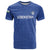 Uzbekistan Football Custom T Shirt Come On White Wolves Blue - Wonder Print Shop