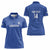 Uzbekistan Football Custom Women Polo Shirt Come On White Wolves Blue - Wonder Print Shop