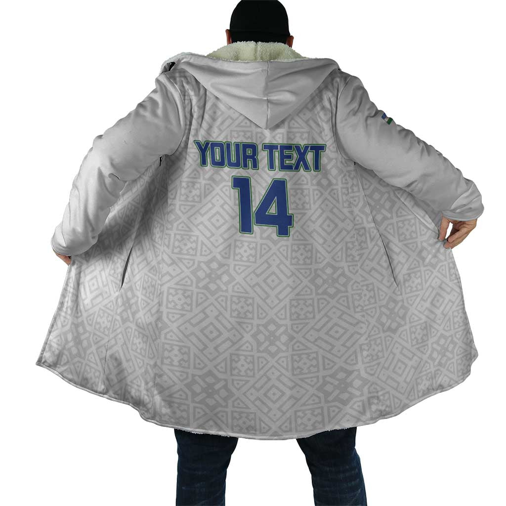 Uzbekistan Football Custom Cloak Come On White Wolves White - Wonder Print Shop