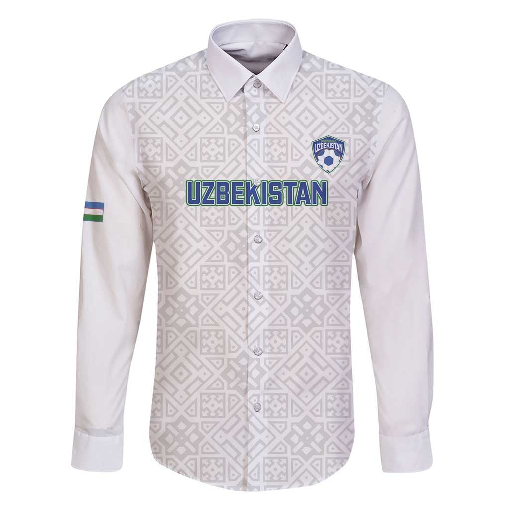 Uzbekistan Football Custom Family Matching Mermaid Dress and Hawaiian Shirt Come On White Wolves White - Wonder Print Shop
