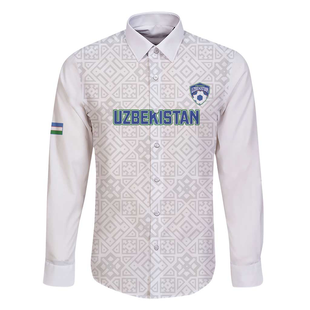 Uzbekistan Football Custom Family Matching Short Sleeve Bodycon Dress and Hawaiian Shirt Come On White Wolves White - Wonder Print Shop