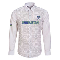 Uzbekistan Football Custom Family Matching Summer Maxi Dress and Hawaiian Shirt Come On White Wolves White - Wonder Print Shop