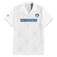 Uzbekistan Football Custom Hawaiian Shirt Come On White Wolves White - Wonder Print Shop