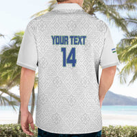 Uzbekistan Football Custom Hawaiian Shirt Come On White Wolves White - Wonder Print Shop