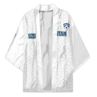 Uzbekistan Football Custom Kimono Come On White Wolves White - Wonder Print Shop