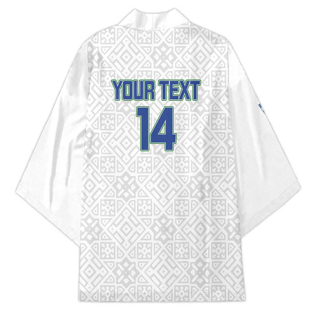 Uzbekistan Football Custom Kimono Come On White Wolves White - Wonder Print Shop