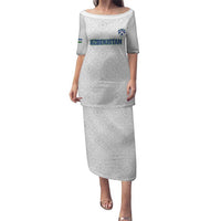 Uzbekistan Football Custom Puletasi Come On White Wolves White - Wonder Print Shop