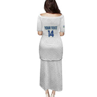 Uzbekistan Football Custom Puletasi Come On White Wolves White - Wonder Print Shop