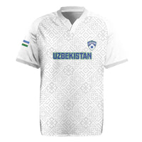 Uzbekistan Football Custom Rugby Jersey Come On White Wolves White - Wonder Print Shop
