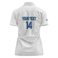 Uzbekistan Football Custom Women Polo Shirt Come On White Wolves White - Wonder Print Shop