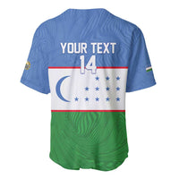 Uzbekistan Football Custom Baseball Jersey Come On White Wolves Flag Style - Wonder Print Shop