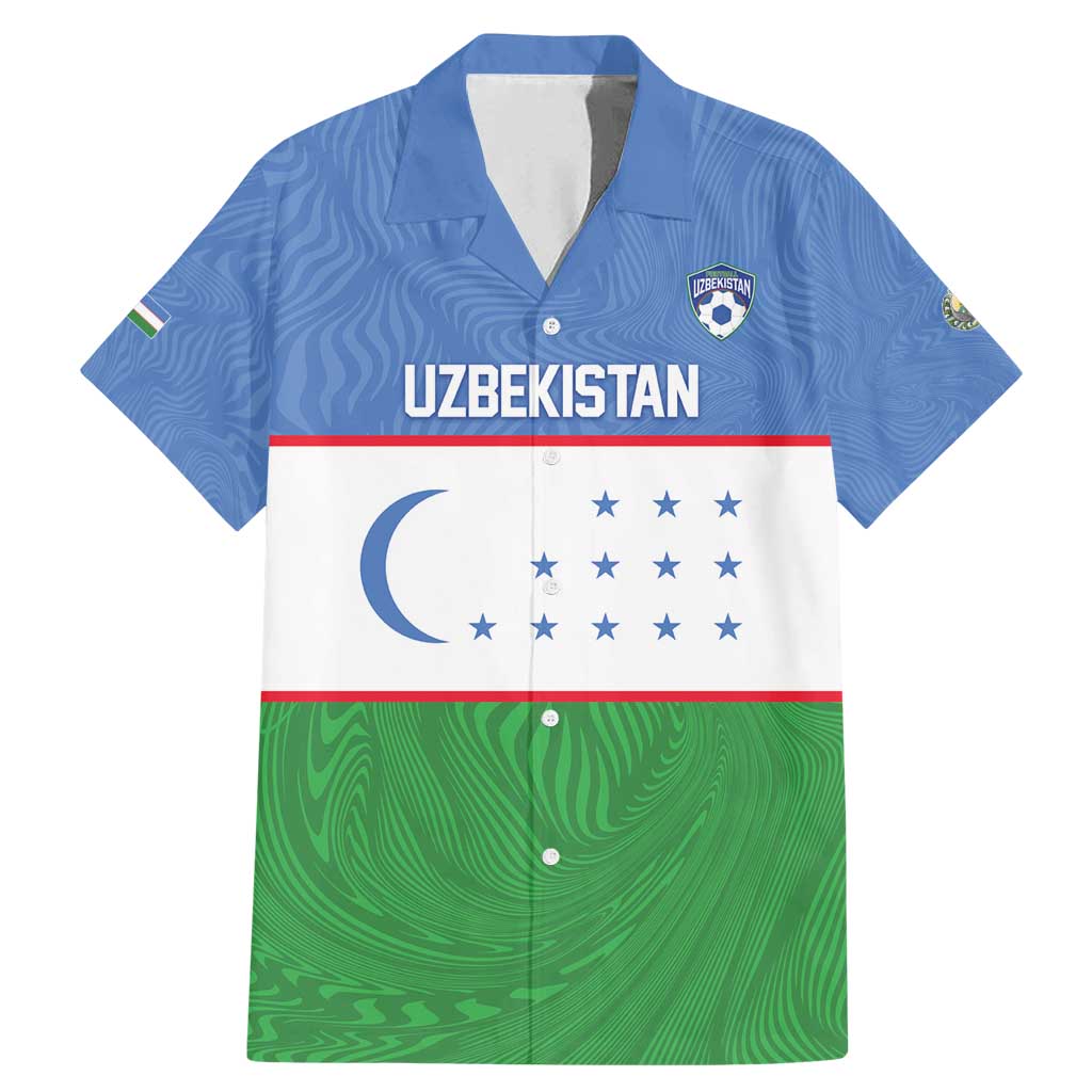 Uzbekistan Football Custom Family Matching Mermaid Dress and Hawaiian Shirt Come On White Wolves Flag Style - Wonder Print Shop