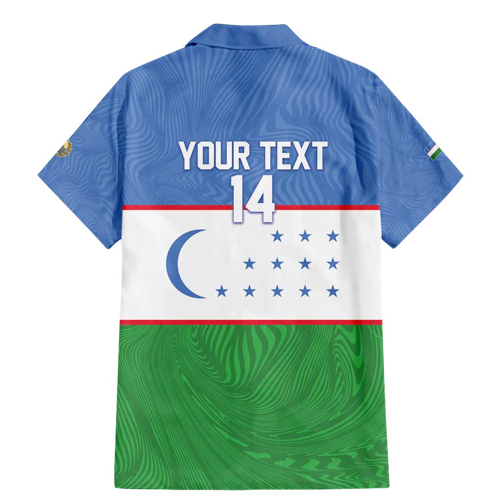 Uzbekistan Football Custom Family Matching Mermaid Dress and Hawaiian Shirt Come On White Wolves Flag Style - Wonder Print Shop