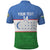 Uzbekistan Football Custom Polo Shirt Come On White Wolves Flag Style - Wonder Print Shop