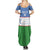 Uzbekistan Football Custom Summer Maxi Dress Come On White Wolves Flag Style - Wonder Print Shop