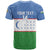 Uzbekistan Football Custom T Shirt Come On White Wolves Flag Style - Wonder Print Shop