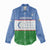 Uzbekistan Football Custom Women Casual Shirt Come On White Wolves Flag Style - Wonder Print Shop